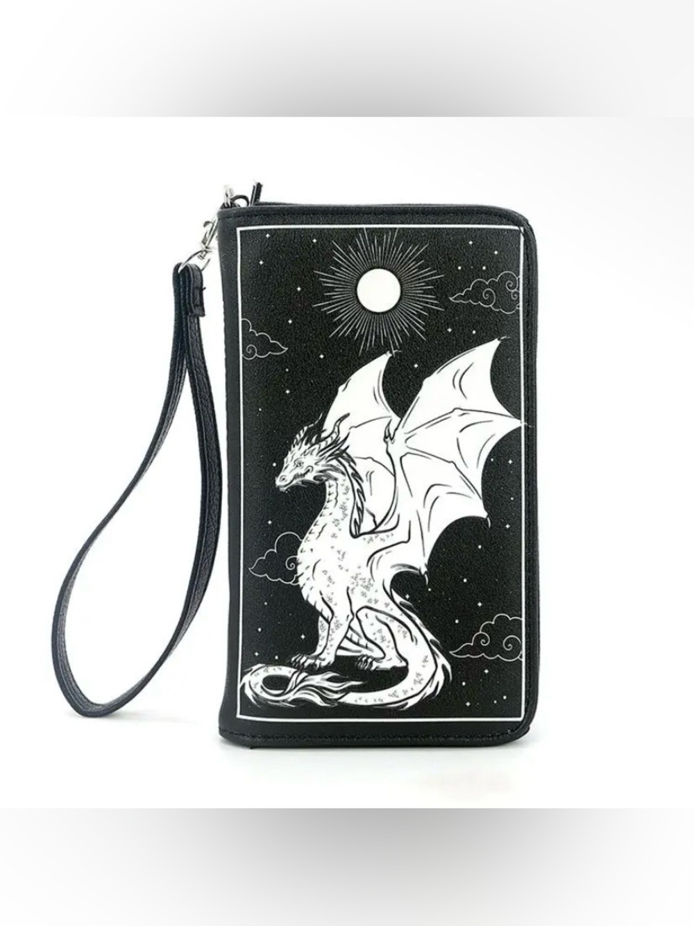 Black Dragon Wristlet Wallet - Men Bags